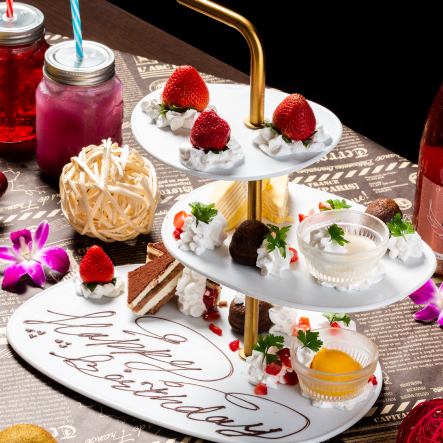 [All-you-can-eat dessert♪] For 2,500 yen, enjoy dolce paradise such as tiramisu and panna cotta to your heart's content.