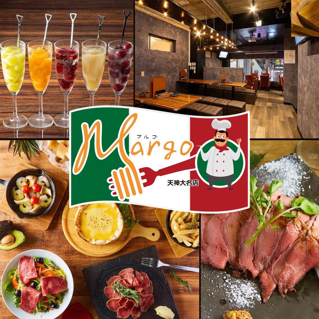 Margo, the popular Italian diner where you can enjoy an all-you-can-eat buffet of 100 dishes, has landed in Tenjin★