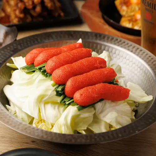 ★博多名物!めんたいもつ鍋(醤油/味噌)(1人前)