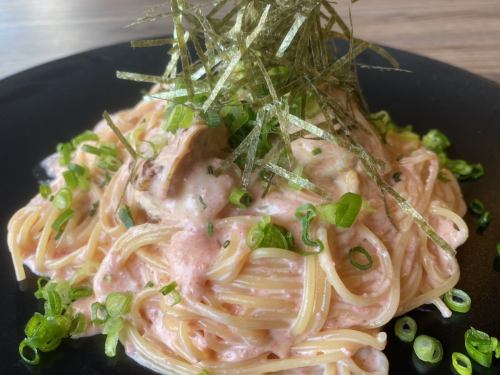 ホタテの明太子クリーム