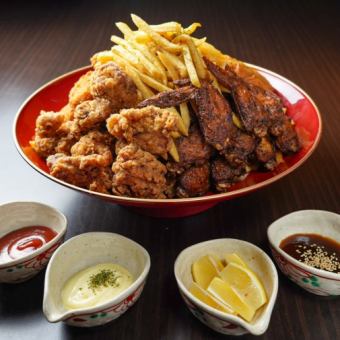 【食べ放題】お刺身3種盛り・赤身の肉寿司+51種類食べ放題+120分[飲放]⇒4500円金土祝前日+500円
