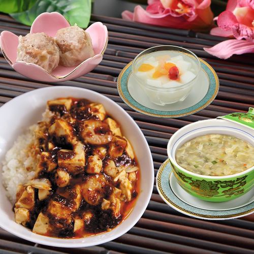 海鮮麻婆豆腐丼セット