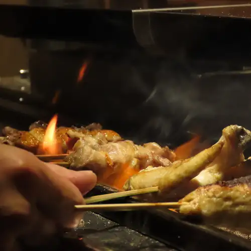 Charcoal grilling enhances the flavor.