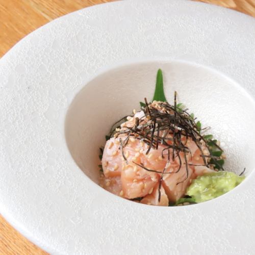 Seared Yukhoe-style Szechuan Chicken
