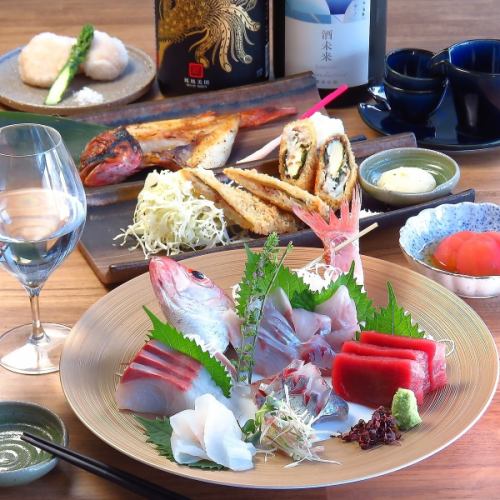 日本酒に合わせて自慢の品々をお楽しみください