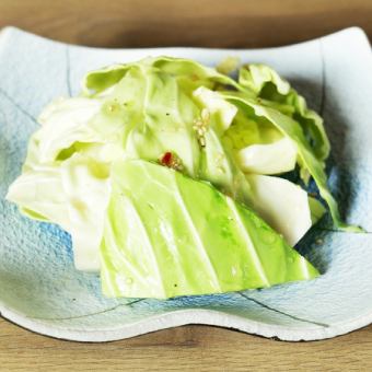 Cabbage with salt sauce