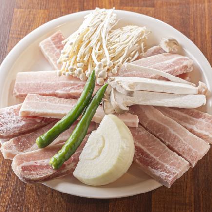 サムギョプサルセット(9品) 1980円(税込)