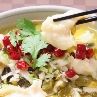 Stewed white fish and pickled vegetables (suan cai fish)