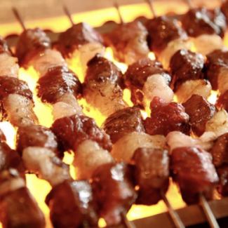 Charcoal-grilled sheep skewers seasoned with special spices
