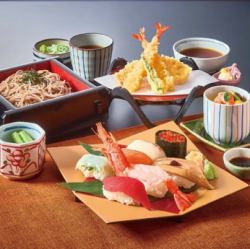 寿司天ざるそば和膳