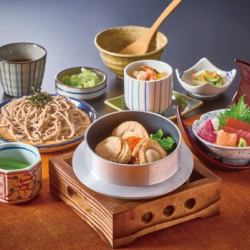 帆立の釜めし御膳 お得な茶碗蒸し付