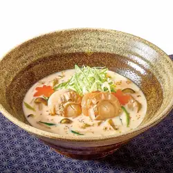 ≪北海道豐花灣扇貝≫扇貝芝麻豆漿烏龍麵