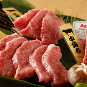 Assortment of three types of Matsusaka beef