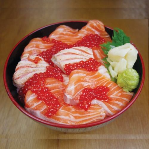 サーモン親子丼