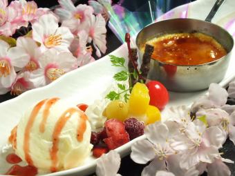 ~人気NO7~クレームブリュレ バニラアイス添え