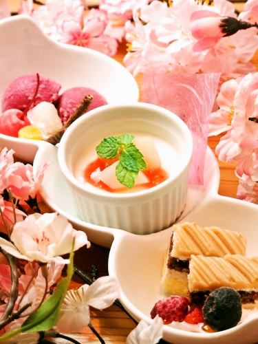 季節のデザート3種盛り合わせ