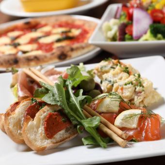 【标准宴会方案】<共6道菜>引以为傲的披萨、意大利面、主菜◎