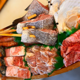 【テラス席限定！】囲炉裏焼き満足コース　炭代込で6600円(税込)！