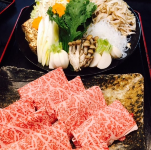 Imari beef sirloin sukiyaki