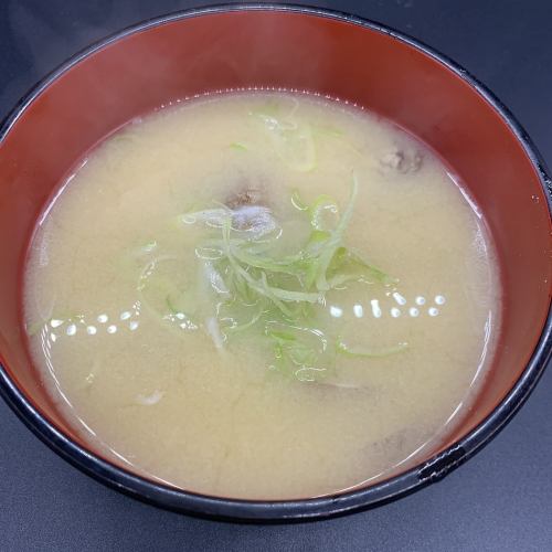 Miso soup with sea bream/shellfish soup each