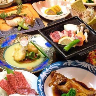 [Kumamoto local cuisine, Hino Kuni] [Premium horse sashimi, local fish, spicy lotus root, dago soup, horse sushi] 9 dishes in total, 110 minutes, all-you-can-drink ⇒ 9,000 yen