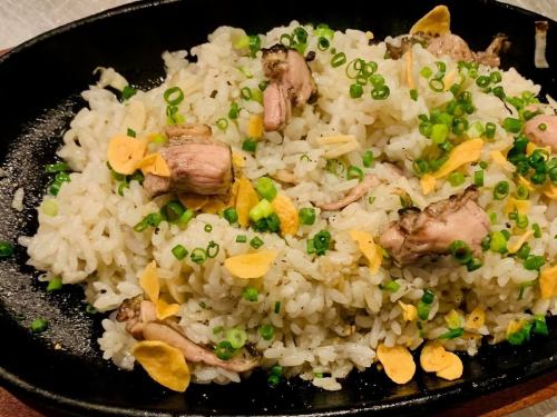 Free-range chicken garlic fried rice