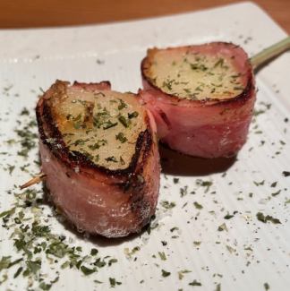 海苔塩じゃがバターベーコン巻き