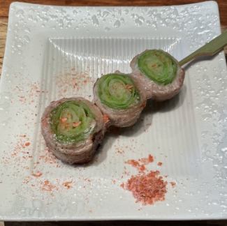 春キャベツ巻き　桜エビ塩