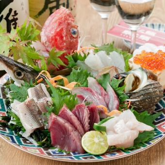 [8 dishes in total ★ All-you-can-drink] Enjoy creative dishes using our proud aged fish sashimi and fresh fish ♪ Tarumi Course 5000 yen