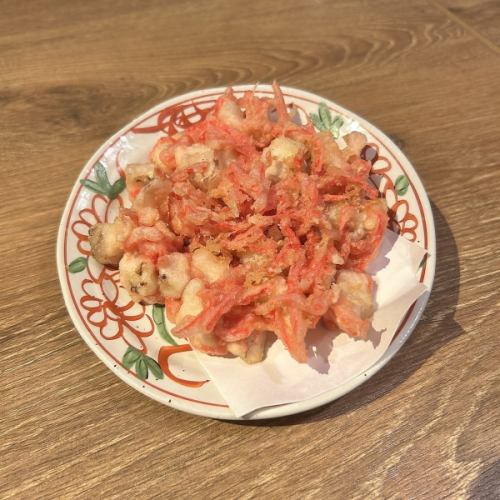 Deep-fried sea bream and pickled ginger