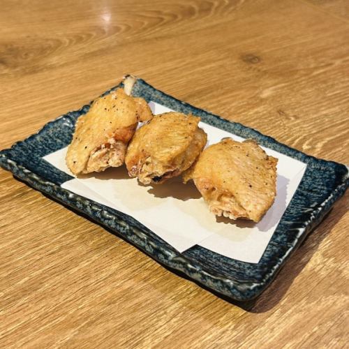 3 pieces of deep-fried chicken wings that require a little extra effort