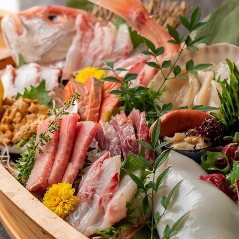 北海道産の鮮魚を使用した贅沢な海鮮料理をご用意！！