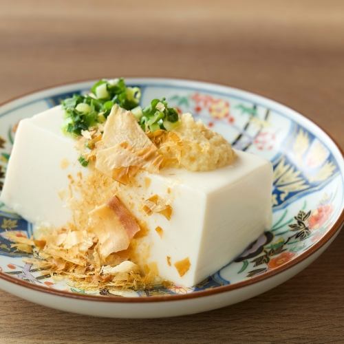 おわらのまちの豆腐の冷奴