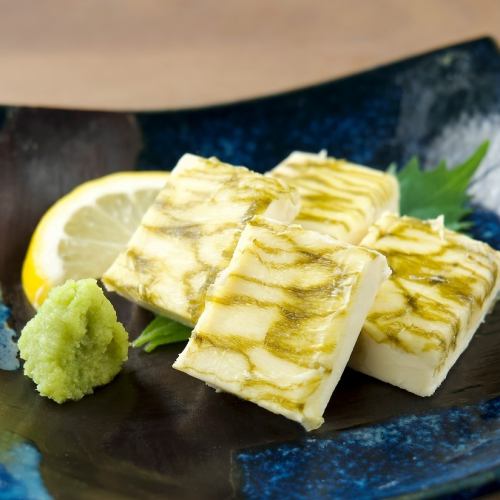 クリームチーズの昆布〆め