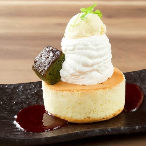 厚切りスフレパンケーキ