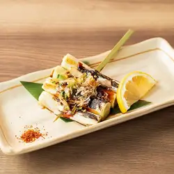 Toyama-style grilled green onions with miso
