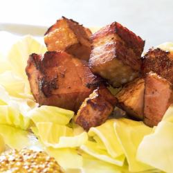 【蔵屋】厚切り黒豚ベーコン/ヤゲン軟骨塩ダレポン酢/鹿児島県産 知覧鶏モモ タタキ