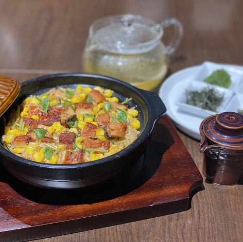 【夏季限定】鰻ととうもろこしのひつまぶし風土鍋ご飯