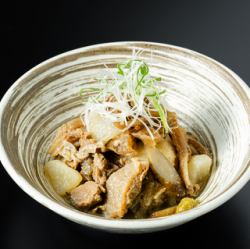 말 줄무늬의 일본식 조림 유자 후춧가루 맛