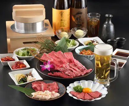 【宴コース】120分飲み放題◆特選部位ユッケや和牛上カルビなど全14品 6000円(税込)