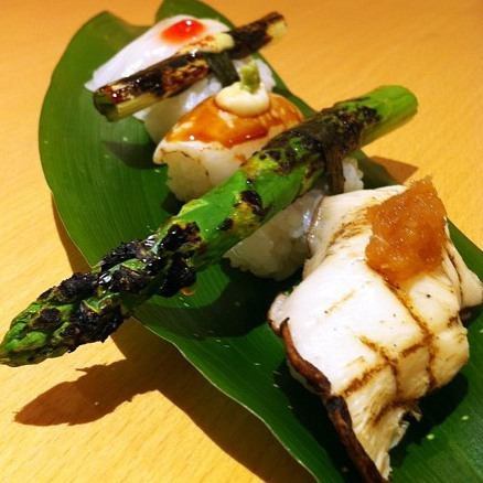 Kizunaya Specialty Vegetable Sushi Seasonal Vegetables [5 pieces]