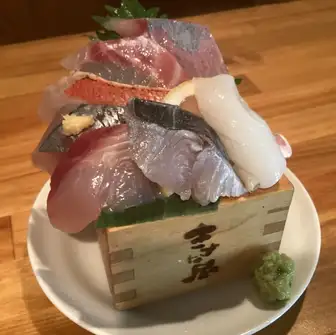 旬魚の升盛り　1人前7種盛り
