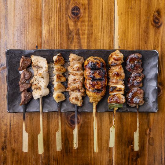 [Specialty!! Yakitori skewers for 50 yen each] Our proud signature dish (1 skewer) & all-you-can-drink for 1,500 yen each!