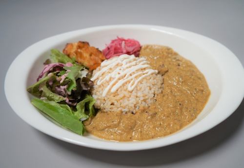 Traditional Japanese curry with fermented food