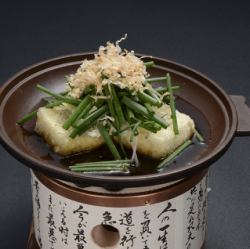 『越の葱』揚げ豆富ねぎまみれ