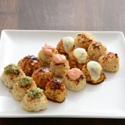 チーズつくね/明太マヨつくね/ネギ味噌つくね