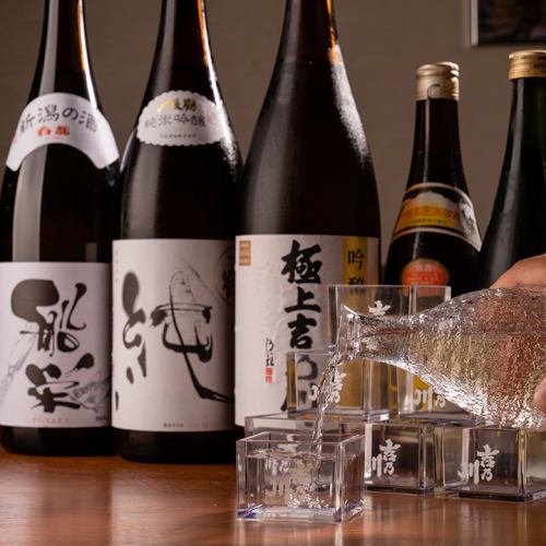 特選！新潟の地酒を多数ご用意！