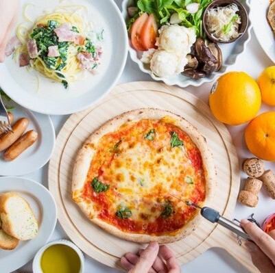 【パスタ・ピッツァ・ドルチェも全て楽しめる！】Set　Menu　大人1518円