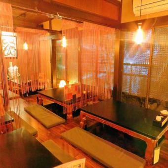 The spacious tatami room has a sunken kotatsu.You can relax comfortably.