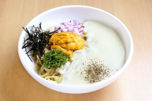 Rich sea urchin cream mixed soba [with soup]